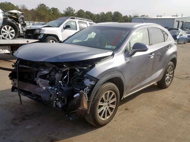 JTJBARBZ0H2144666 - 2017 LEXUS NX 200T GRAY photo 2