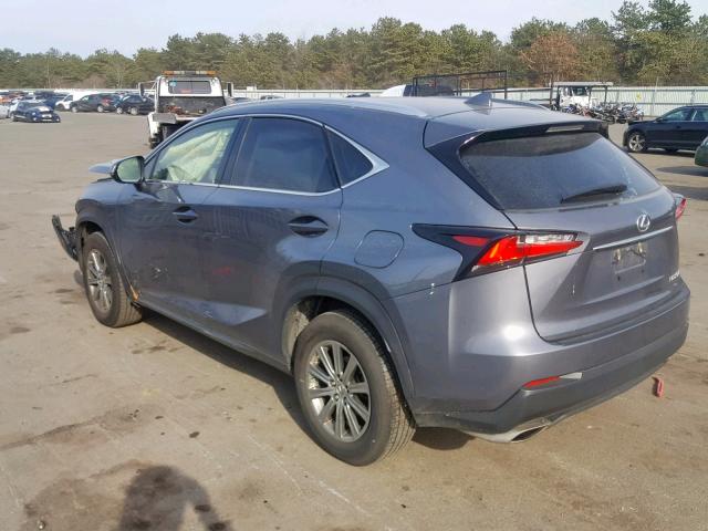 JTJBARBZ0H2144666 - 2017 LEXUS NX 200T GRAY photo 3