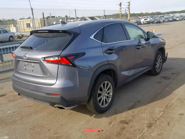 JTJBARBZ0H2144666 - 2017 LEXUS NX 200T GRAY photo 4