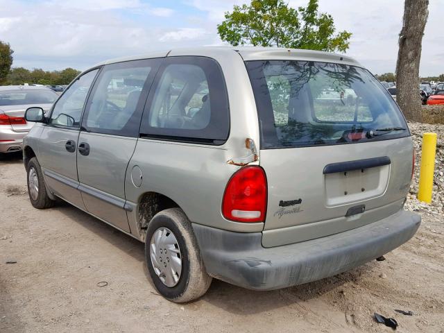 2P4GP25G5XR211170 - 1999 PLYMOUTH VOYAGER GRAY photo 3