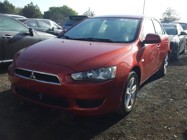 JA3AU26U38U036685 - 2008 MITSUBISHI LANCER ES RED photo 2