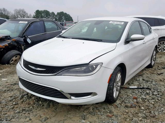 1C3CCCAB7GN113015 - 2016 CHRYSLER 200 LIMITE WHITE photo 2