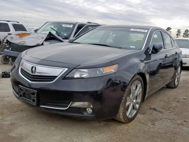 19UUA9F74EA001209 - 2014 ACURA TL ADVANCE BLACK photo 2