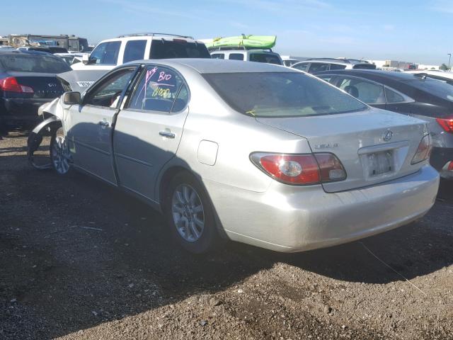 JTHBF30G935040363 - 2003 LEXUS ES 300 SILVER photo 3