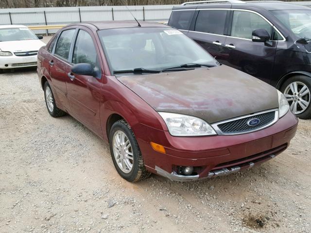 1FAFP34N77W236882 - 2007 FORD FOCUS ZX4 BURGUNDY photo 1