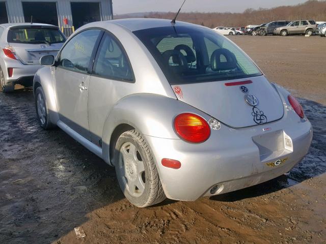 3VWCB21C01M459780 - 2001 VOLKSWAGEN NEW BEETLE Gümüş foto 3