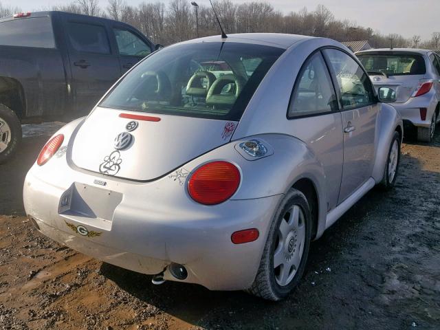 3VWCB21C01M459780 - 2001 VOLKSWAGEN NEW BEETLE Gümüş foto 4