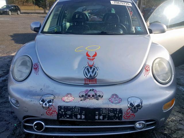 3VWCB21C01M459780 - 2001 VOLKSWAGEN NEW BEETLE Gümüş foto 7
