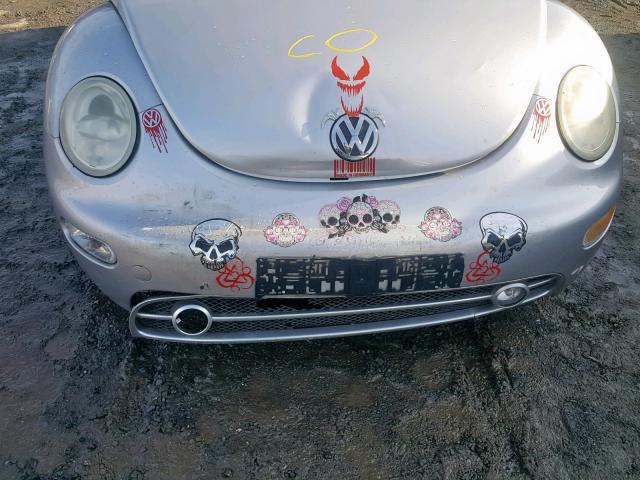 3VWCB21C01M459780 - 2001 VOLKSWAGEN NEW BEETLE Gümüş foto 9