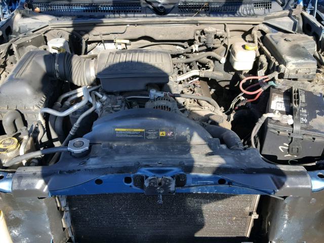 1D7HE48N96S502343 - 2006 DODGE DAKOTA QUA BLUE photo 7