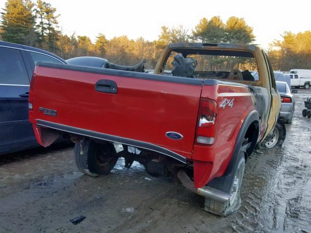 1FTSF31F5YEB18099 - 2000 FORD F350 SRW S RED photo 4