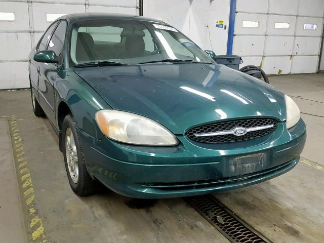 1FAFP56S3YG128317 - 2000 FORD TAURUS SEL GREEN photo 1