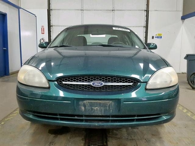 1FAFP56S3YG128317 - 2000 FORD TAURUS SEL GREEN photo 10