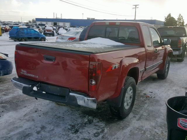 1GCDS196848111587 - 2004 CHEVROLET COLORADO MAROON photo 4