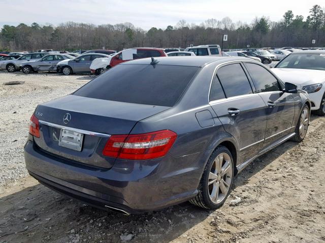 WDDHF5KB6DA722110 - 2013 MERCEDES-BENZ E 350 GRAY photo 4