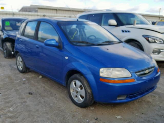 KL1TD66686B601709 - 2006 CHEVROLET AVEO BASE BLUE photo 1