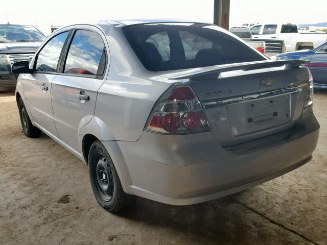 KL1TD56668B092099 - 2008 CHEVROLET AVEO BASE ნაცრისფერი ფოტო 3