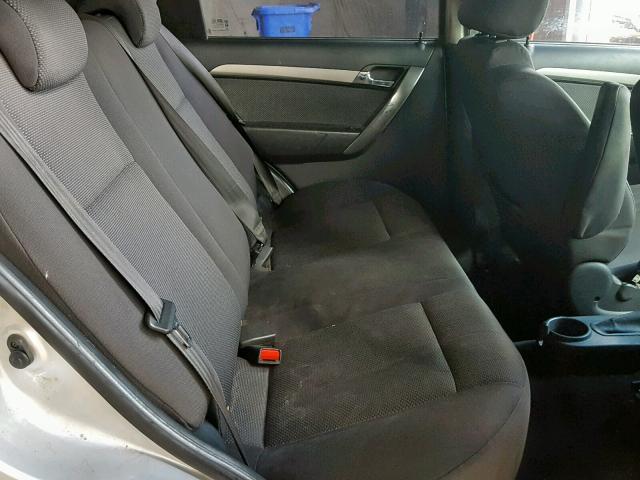 KL1TD56668B092099 - 2008 CHEVROLET AVEO BASE ნაცრისფერი ფოტო 6