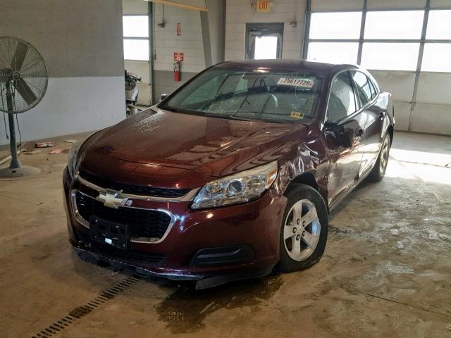 1G11C5SL4FF276289 - 2015 CHEVROLET MALIBU 1LT BURGUNDY photo 2
