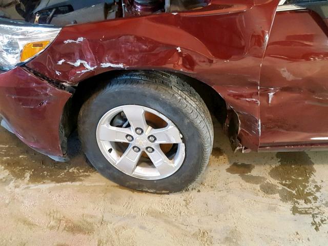 1G11C5SL4FF276289 - 2015 CHEVROLET MALIBU 1LT BURGUNDY photo 9