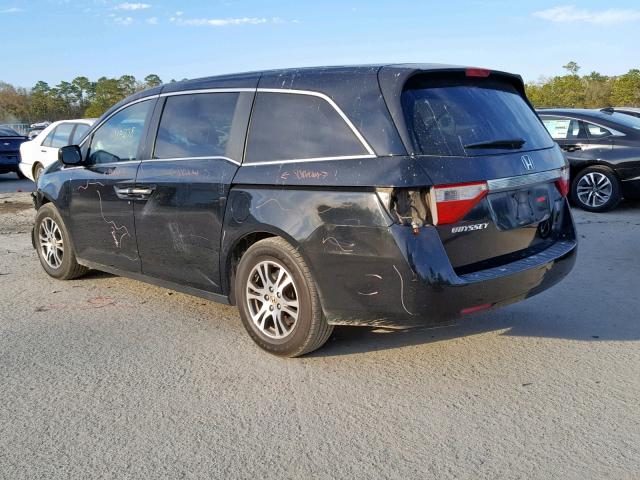 5FNRL5H4XCB115732 - 2012 HONDA ODYSSEY EX BLACK photo 3