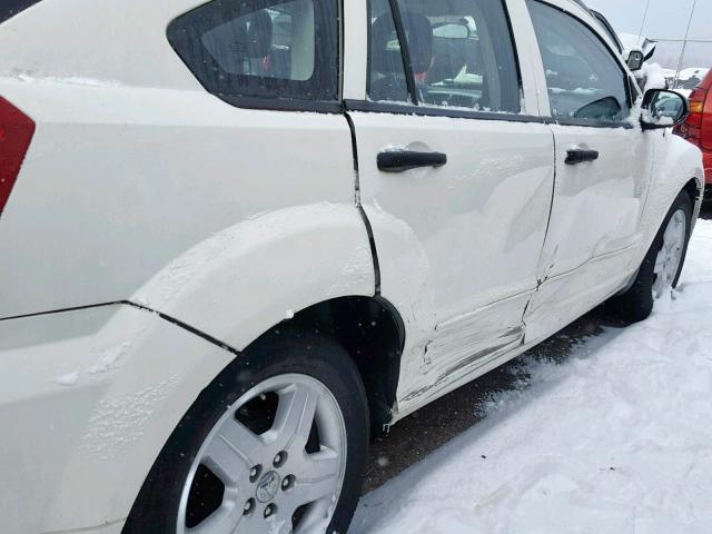 1B3HB48B78D777839 - 2008 DODGE CALIBER SX WHITE photo 10