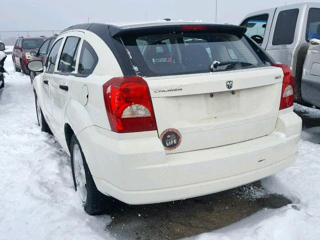 1B3HB48B78D777839 - 2008 DODGE CALIBER SX WHITE photo 3