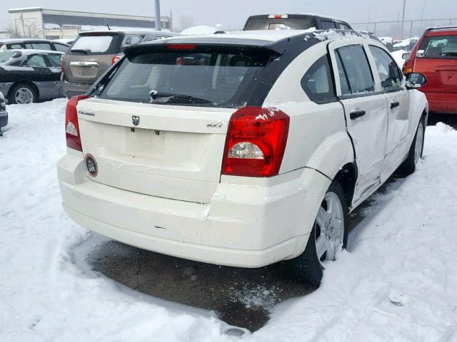 1B3HB48B78D777839 - 2008 DODGE CALIBER SX WHITE photo 4