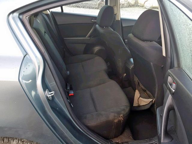 JM1BL1V73C1646577 - 2012 MAZDA 3 I GRAY photo 6