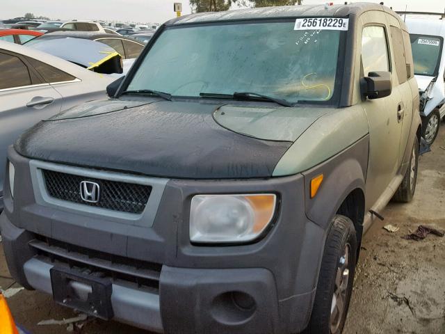 5J6YH28605L023360 - 2005 HONDA ELEMENT EX GREEN photo 2