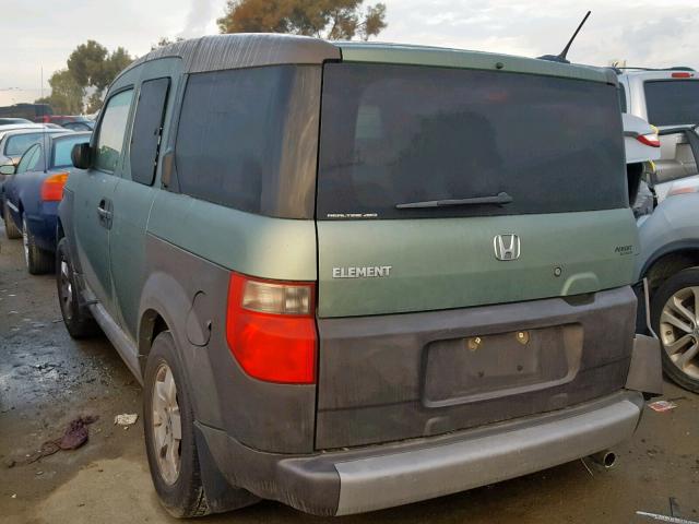 5J6YH28605L023360 - 2005 HONDA ELEMENT EX GREEN photo 3