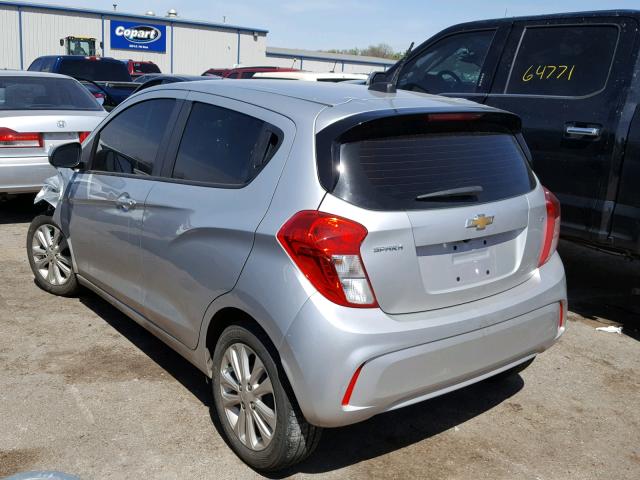 KL8CD6SA1HC705628 - 2017 CHEVROLET SPARK 1LT SILVER photo 3