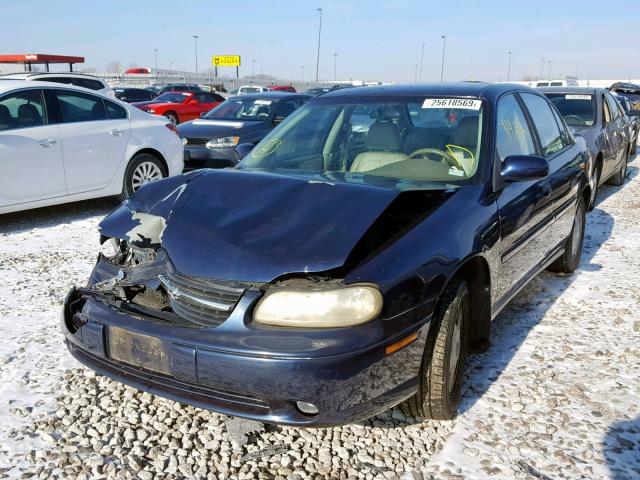 1G1NE52J416199751 - 2001 CHEVROLET MALIBU LS BLUE photo 2