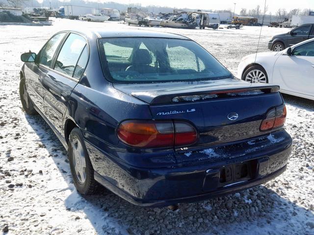1G1NE52J416199751 - 2001 CHEVROLET MALIBU LS BLUE photo 3
