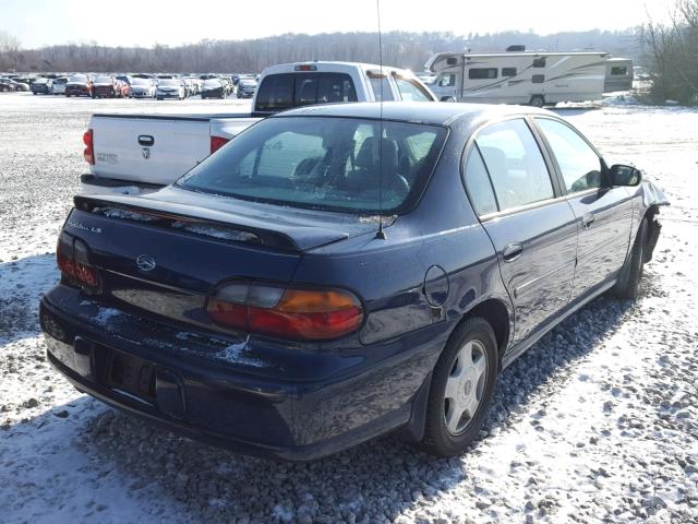 1G1NE52J416199751 - 2001 CHEVROLET MALIBU LS BLUE photo 4