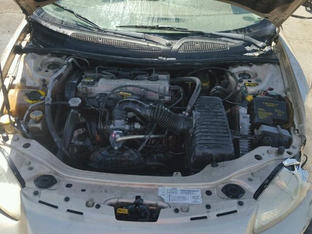 1C3EL46X11N659920 - 2001 CHRYSLER SEBRING LX GOLD photo 7