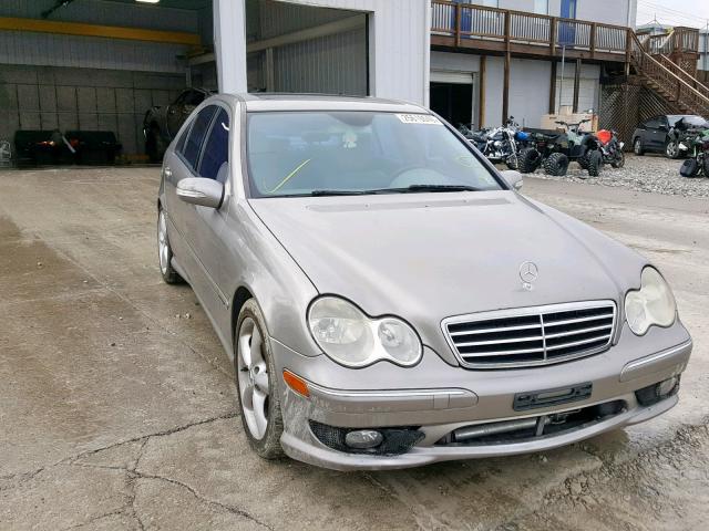 WDBRF52H36E021327 - 2006 MERCEDES-BENZ C GENERATI BEIGE photo 1