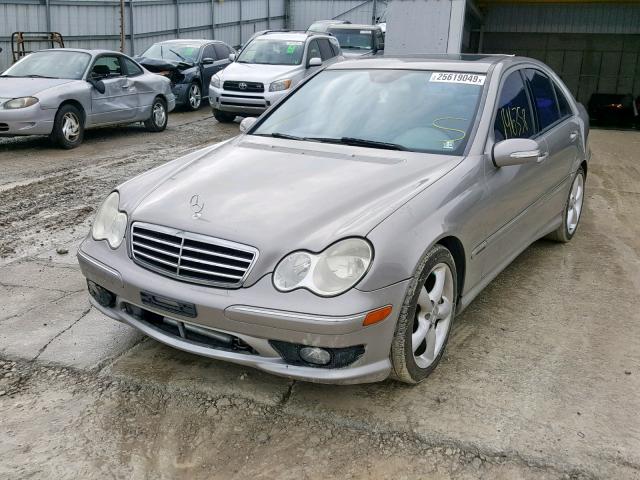 WDBRF52H36E021327 - 2006 MERCEDES-BENZ C GENERATI BEIGE photo 2