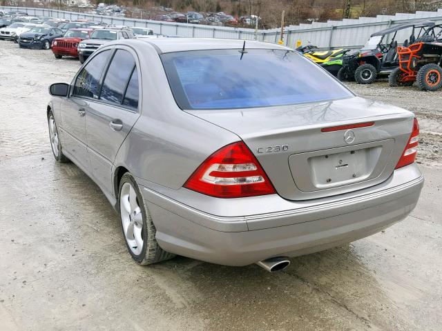 WDBRF52H36E021327 - 2006 MERCEDES-BENZ C GENERATI BEIGE photo 3