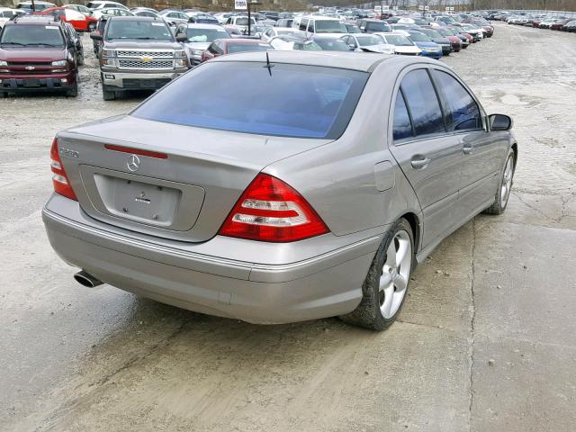 WDBRF52H36E021327 - 2006 MERCEDES-BENZ C GENERATI BEIGE photo 4