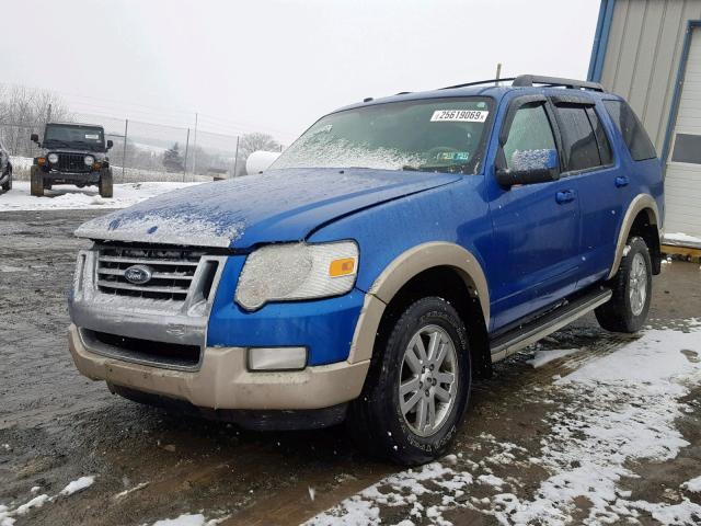 1FMEU7EE8AUA87160 - 2010 FORD EXPLORER E BLUE photo 2