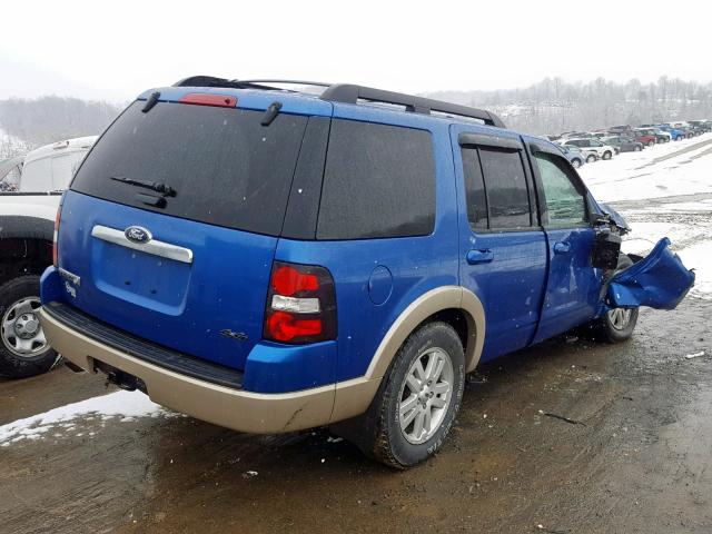 1FMEU7EE8AUA87160 - 2010 FORD EXPLORER E BLUE photo 4