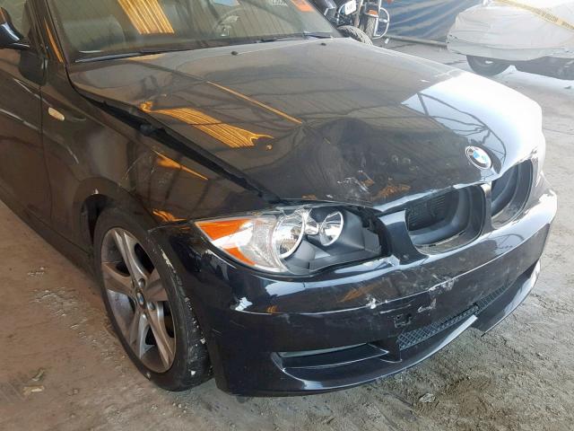 WBAUP7C56AVK77413 - 2010 BMW 128 I BLACK photo 9