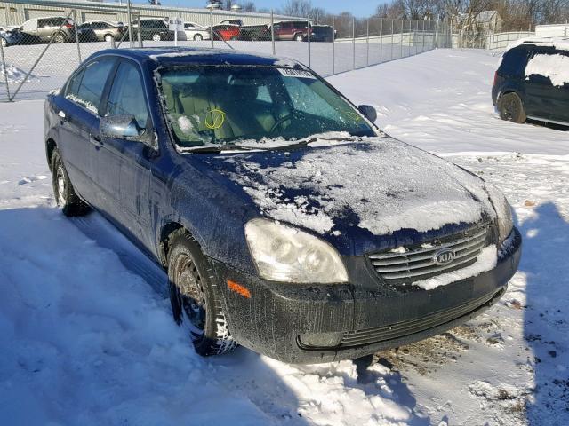 KNAGE123385172306 - 2008 KIA OPTIMA BLUE photo 1