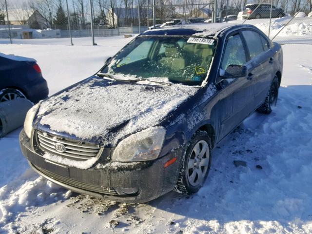 KNAGE123385172306 - 2008 KIA OPTIMA BLUE photo 2