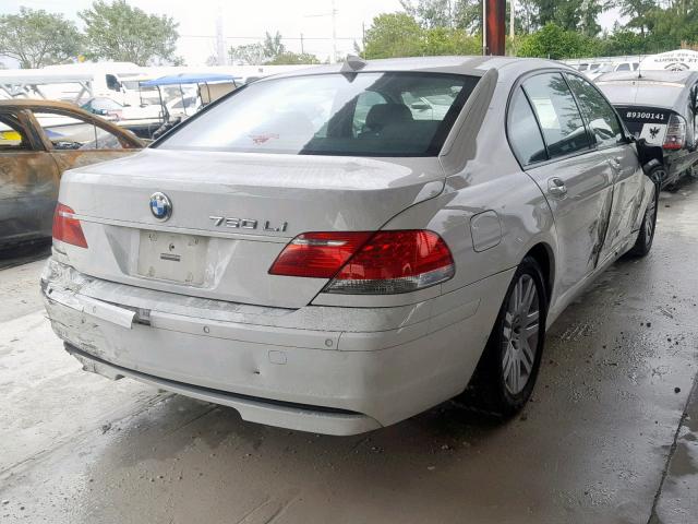 WBAHN83538DT81886 - 2008 BMW 750 LI BLACK photo 4