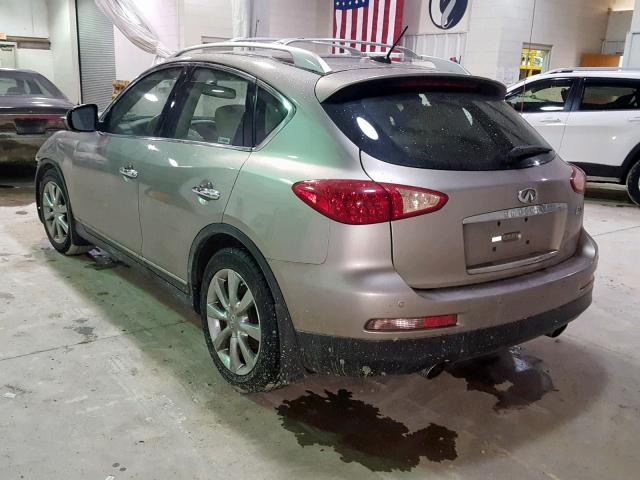 JNKAJ09F78M361270 - 2008 INFINITI EX35 BASE TAN photo 3