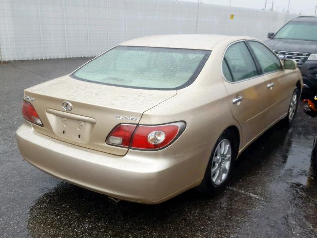 JTHBA30G740008380 - 2004 LEXUS ES 330 GOLD photo 4