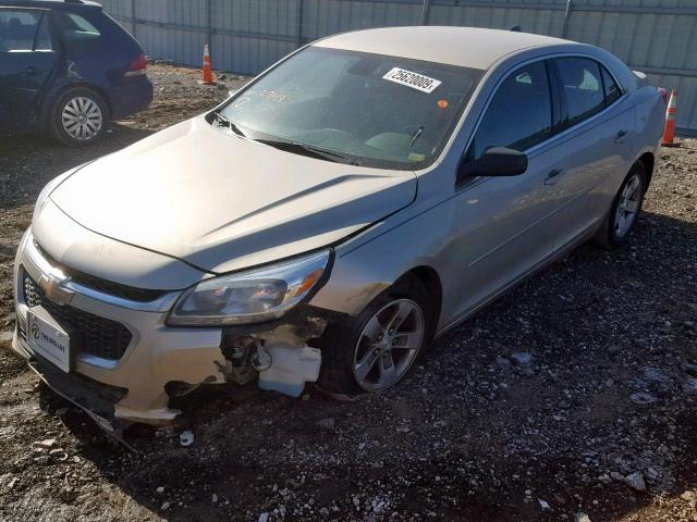 1G11B5SL5EF213493 - 2014 CHEVROLET MALIBU LS BEIGE photo 2