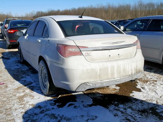 1C3CCBABXCN317747 - 2012 CHRYSLER 200 LX WHITE photo 3